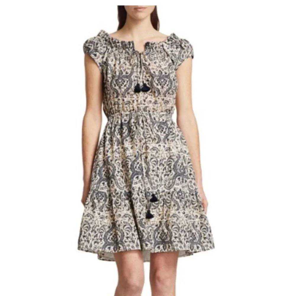 FIGUE Gianna Off-The-Shoulder Mini Dress